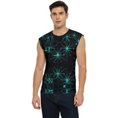 Space Time Abstract Pattern Alien Dark Green Pattern Men s Raglan Cap Sleeve T-shirt by Cemarart