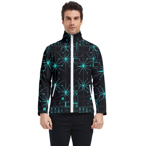 Space Time Abstract Pattern Alien Dark Green Pattern Men s Bomber Jacket by Cemarart