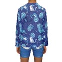 Cat Astronaut Space Suit Pattern Kids  Long Sleeve Swimwear View2