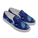 Cat Astronaut Space Suit Pattern Women s Canvas Slip Ons View3