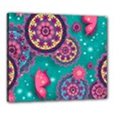 Floral Pattern Abstract Colorful Flow Oriental Spring Summer Canvas 24  x 20  (Stretched) View1