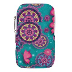 Floral Pattern Abstract Colorful Flow Oriental Spring Summer Waist Pouch (large) by Cemarart