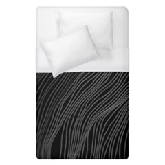 Abstract Art Black White Drawing Lines Unique Duvet Cover (single Size) by Cemarart