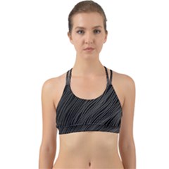 Abstract Art Black White Drawing Lines Unique Back Web Sports Bra by Cemarart