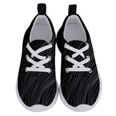 Abstract Art Black White Drawing Lines Unique Running Shoes by Cemarart