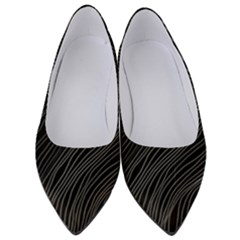 Abstract Art Black White Drawing Lines Unique Women s Low Heels by Cemarart