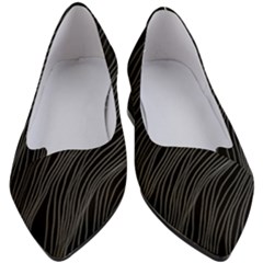 Abstract Art Black White Drawing Lines Unique Women s Block Heels  by Cemarart