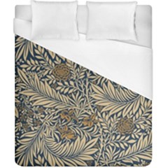 Brown Vintage Floral Pattern Damask Floral Vintage Retro Duvet Cover (california King Size) by Cemarart