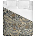 Brown Vintage Floral Pattern Damask Floral Vintage Retro Duvet Cover (California King Size) View1