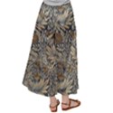 Brown Vintage Floral Pattern Damask Floral Vintage Retro Women s Satin Palazzo Pants View2