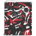 Shape Line Red Black Abstraction 8  x 10  Hardcover Notebook View2