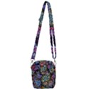 Floral Fractal 3d Art Pattern Shoulder Strap Belt Bag View3