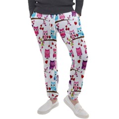 Owl Pattern Men s Jogger Sweatpants by Cemarart