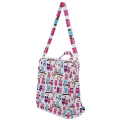 Owl Pattern Crossbody Backpack