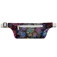 Floral Fractal 3d Art Pattern Active Waist Bag