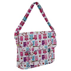 Owl Pattern Buckle Messenger Bag