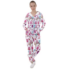 Owl Pattern Women s Tracksuit by Cemarart