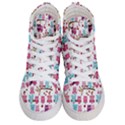 Owl Pattern Men s Hi-Top Skate Sneakers View1