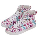 Owl Pattern Men s Hi-Top Skate Sneakers View2