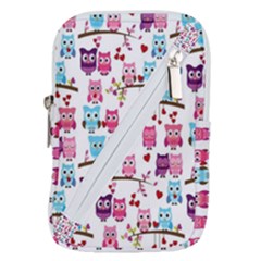 Owl Pattern Belt Pouch Bag (small)