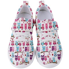 Owl Pattern Women s Velcro Strap Shoes