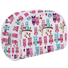 Owl Pattern Make Up Case (large)