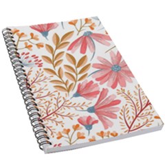 Red Flower Seamless Floral Flora 5 5  X 8 5  Notebook by Cemarart