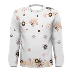 Golden-snowflake Men s Long Sleeve T-shirt