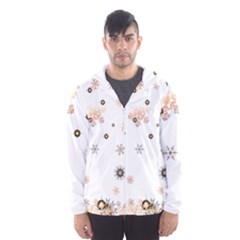 Golden-snowflake Men s Hooded Windbreaker by saad11