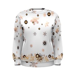 Golden-snowflake Women s Sweatshirt