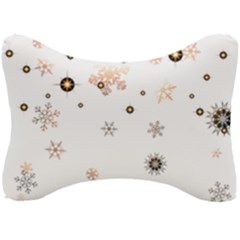 Golden-snowflake Seat Head Rest Cushion by saad11