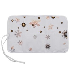 Golden-snowflake Pen Storage Case (s) by saad11