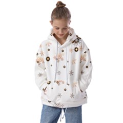 Golden-snowflake Kids  Oversized Hoodie