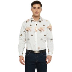 Golden-snowflake Men s Long Sleeve  Shirt by saad11