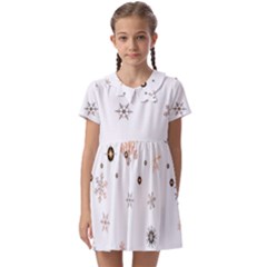 Golden-snowflake Kids  Asymmetric Collar Dress by saad11