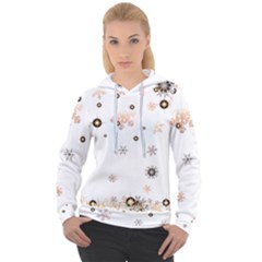 Golden-snowflake Women s Overhead Hoodie