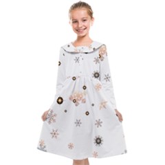 Golden-snowflake Kids  Midi Sailor Dress by saad11