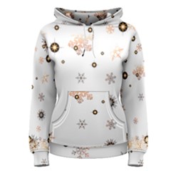 Golden-snowflake Women s Pullover Hoodie