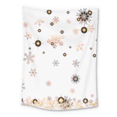 Golden-snowflake Medium Tapestry