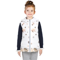 Golden-snowflake Kids  Hooded Puffer Vest