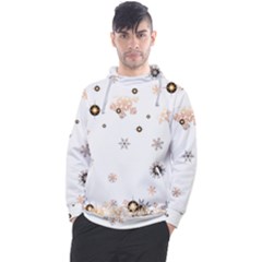 Golden-snowflake Men s Pullover Hoodie