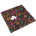 Skull Colorful Floral Flower Head Wooden Puzzle Square View3