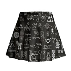 Doodle Art Chemistry Art Mini Flare Skirt