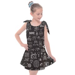 Doodle Art Chemistry Art Kids  Tie Up Tunic Dress