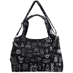 Doodle Art Chemistry Art Double Compartment Shoulder Bag by Cemarart