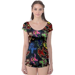 Dead Head Deadhead Grateful Dead Boyleg Leotard  by Cemarart