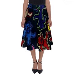 Dead Head Deadhead Grateful Dead Perfect Length Midi Skirt by Cemarart