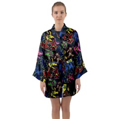 Dead Head Deadhead Grateful Dead Long Sleeve Satin Kimono by Cemarart