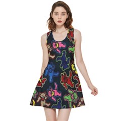 Dead Head Deadhead Grateful Dead Inside Out Reversible Sleeveless Dress by Cemarart