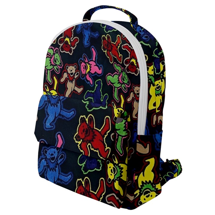 Dead Head Deadhead Grateful Dead Flap Pocket Backpack (Small)